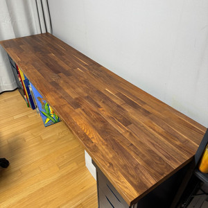 이케아 칼뷔 조리대 나무 상판 호두나무 무늬목 246 팝니다. IKEA KARLBY 이미지