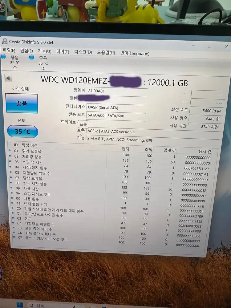 WD 12TB NAS 하드디스크 이미지