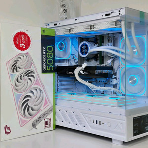 (9850X3D RTX5080 새제품) 32GB, B850, 수랭쿨러,1000W GOLD, 방송게이밍컴퓨터본체 이미지