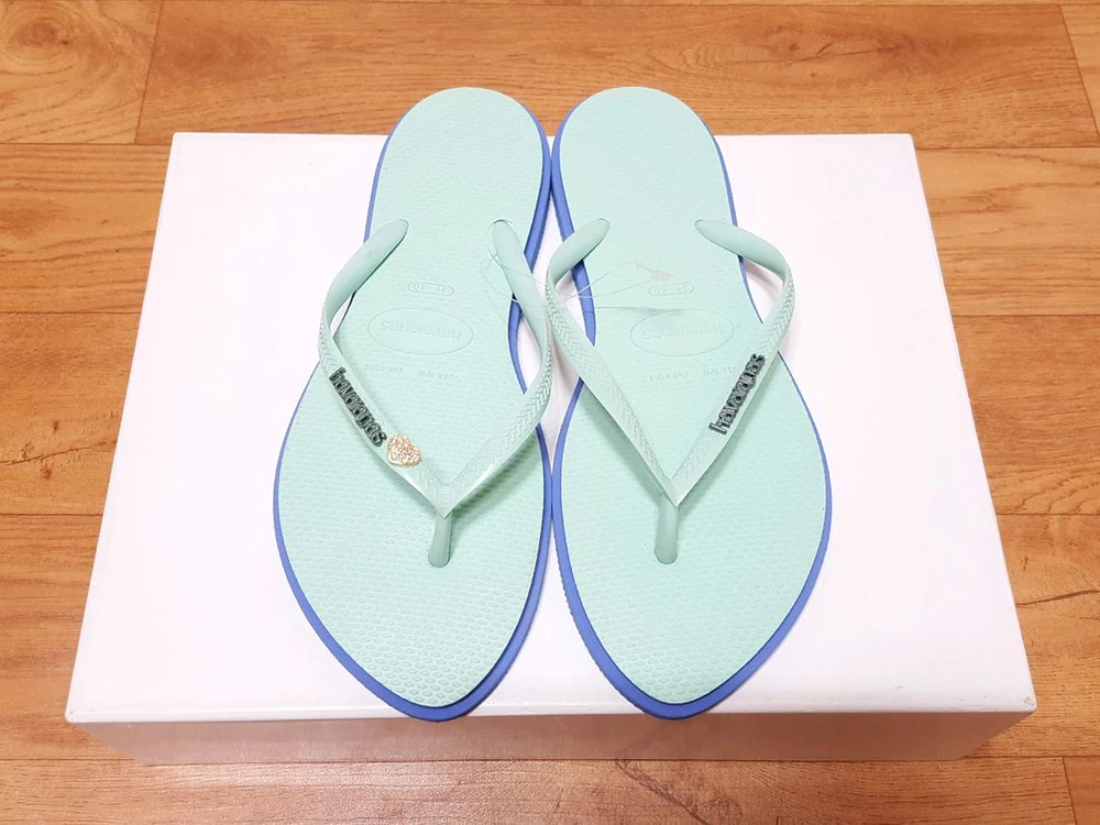 새상품)브라질 하바이아나스 남녀공용 큐빅 플립플랍/쪼리 슬리퍼 260-270 이미지