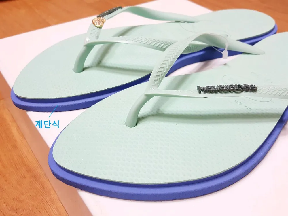 새상품)브라질 하바이아나스 남녀공용 큐빅 플립플랍/쪼리 슬리퍼 260-270 이미지