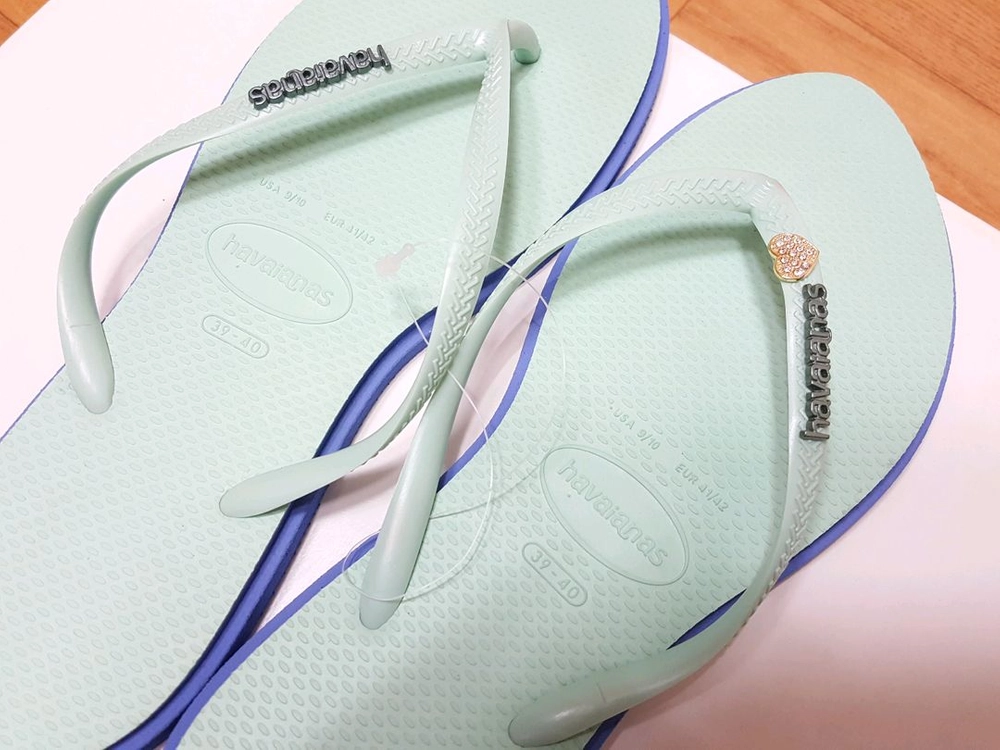 새상품)브라질 하바이아나스 남녀공용 큐빅 플립플랍/쪼리 슬리퍼 260-270 이미지
