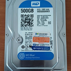 WD 웨스턴디지털 하드디스크 3.5인치 hdd 500gb 이미지