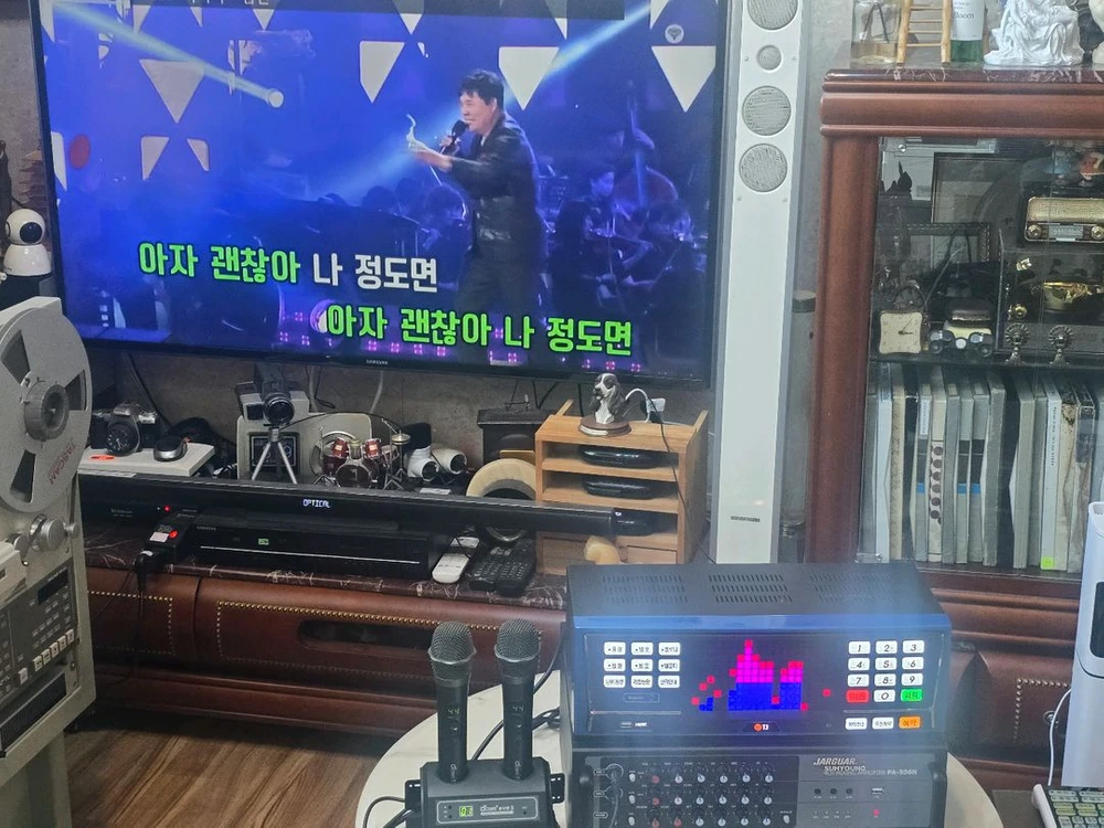 태진노래방기기 풀세트 이미지