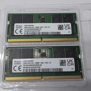 하이닉스 노트북용 DDR5 64GB(32GB*2) 4800MHz 이미지