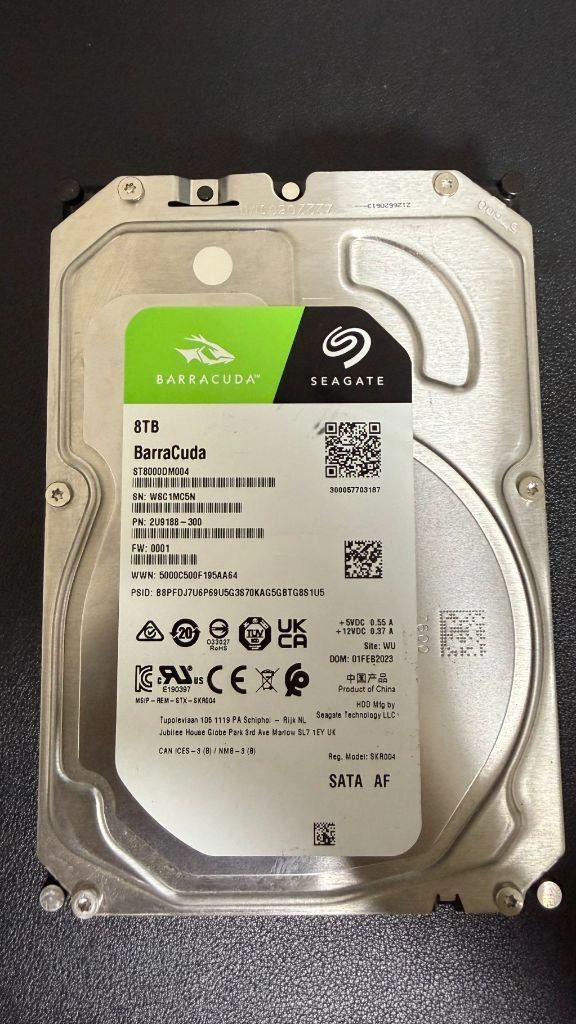 씨게이트 바라쿠다 8TB HDD 이미지