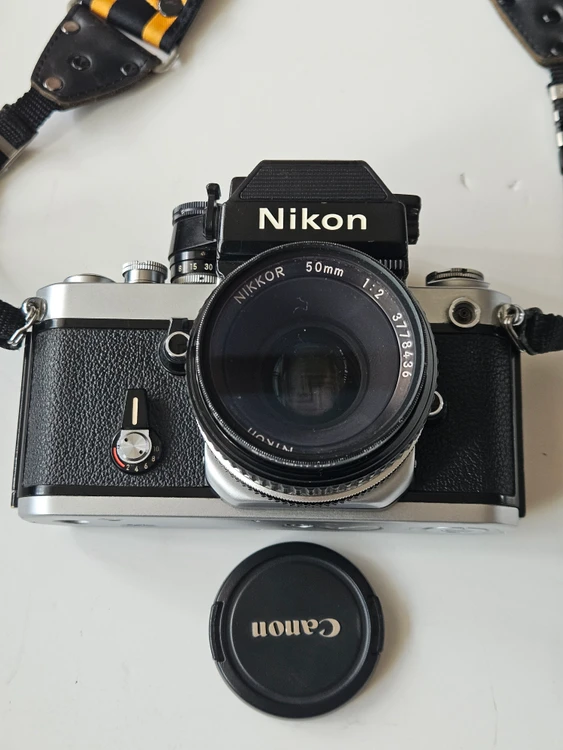 니콘 F2AS 실버 + NIKKOR 50mm F2 AI 필름카메라 판매합니다 이미지