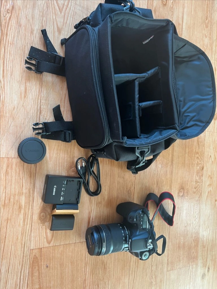 캐논 EOS 70D DSLR 카메라 + 렌즈 가방 풀세트 이미지