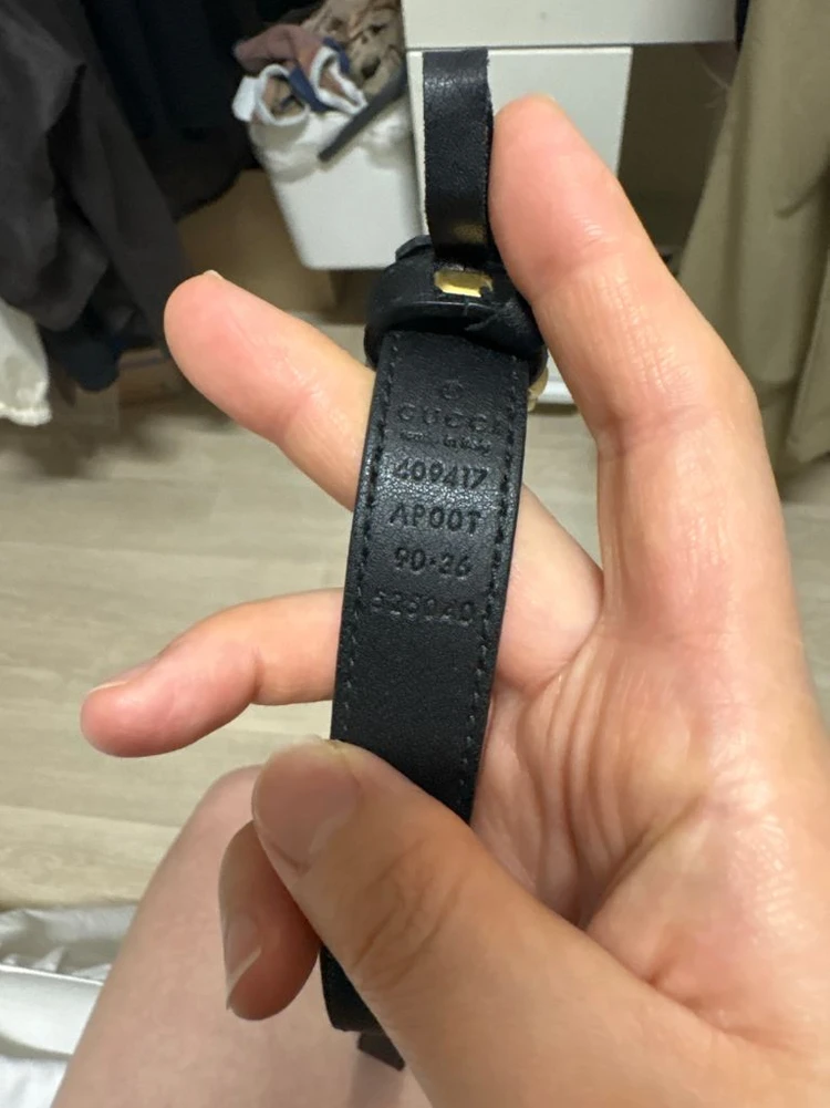 구찌 GG 버클 레더 벨트 이미지