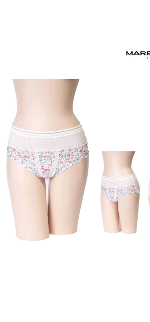 마레몬떼 화이트 플라워 노라인팬티 110xxl 이미지