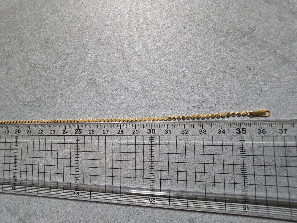 18k납작볼 2mm 초커목걸이 36.5cm 이미지