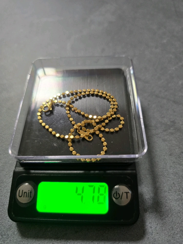 18k납작볼 2mm 초커목걸이 36.5cm 이미지