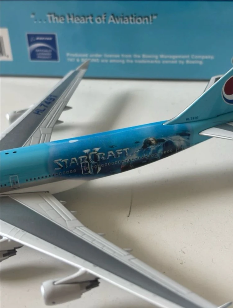 [초희귀/한정판] 대한항공 x 스타크래프트 2 콜라보 B747-400 다이캐스트 분양 이미지
