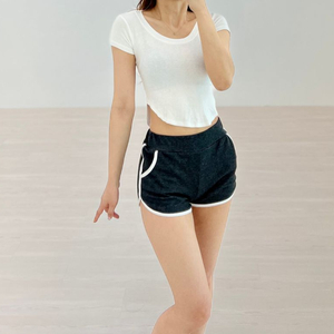 돌핀 팬츠 폴댄스 폴웨어 트레이닝복 하의 반바지 랍빠 이미지