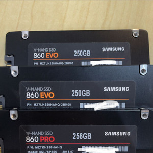 삼성 860 EVO/PRO SSD 250GB/256GB 이미지