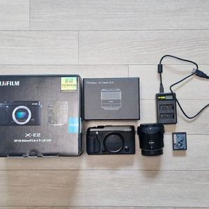 후지필름 X-E2 블랙 카메라, 티티아티산 23mm F1.8 렌즈 이미지