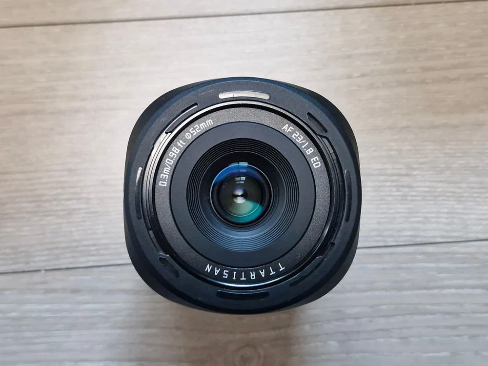 후지필름 X-E2 블랙 카메라, 티티아티산 23mm F1.8 렌즈 이미지
