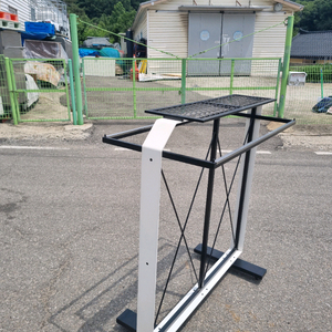 중고.옷가게행거 블랙야크 의류매장 철재 양면행거 이미지