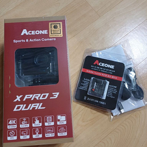 에이스원 xpro dual 4k액션캠 + 추가배터리 미개봉 이미지