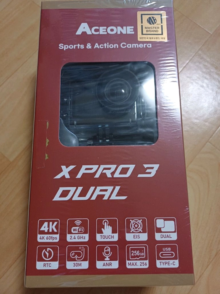 에이스원 xpro dual 4k액션캠 + 추가배터리 미개봉 이미지