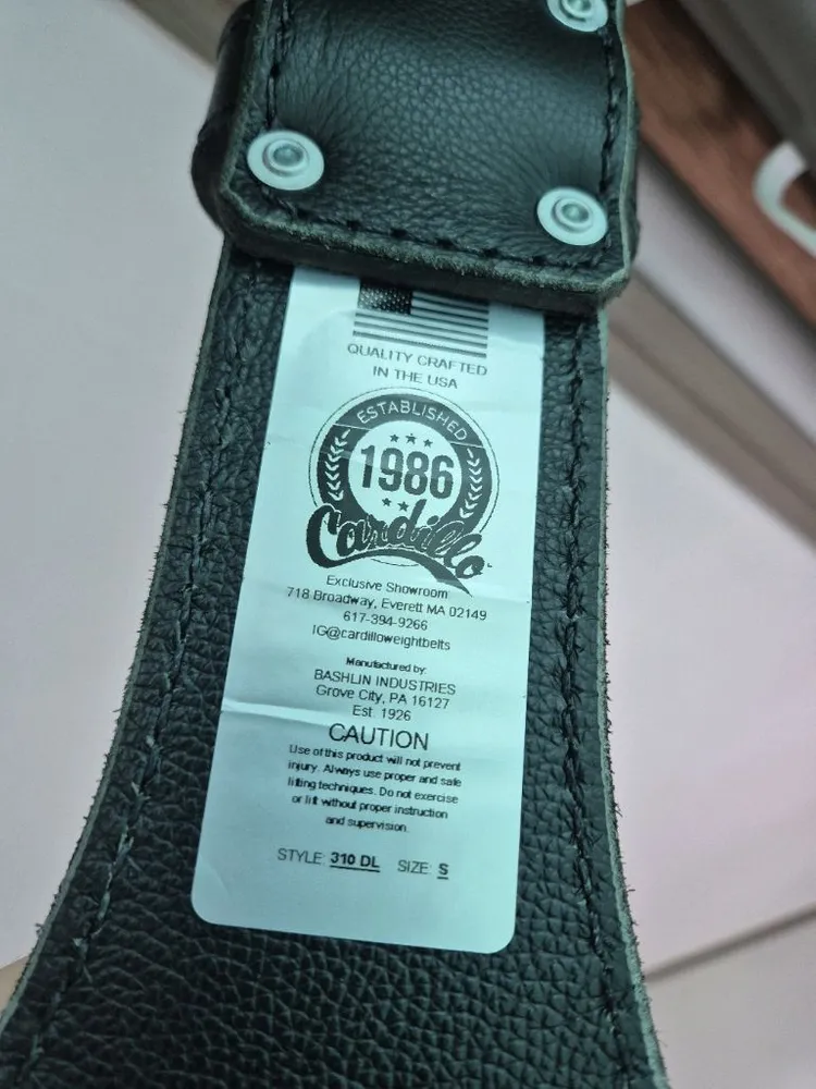 [카딜로] Cadillo 310 DL 웨이트 리프팅 벨트 S 블랙 이미지