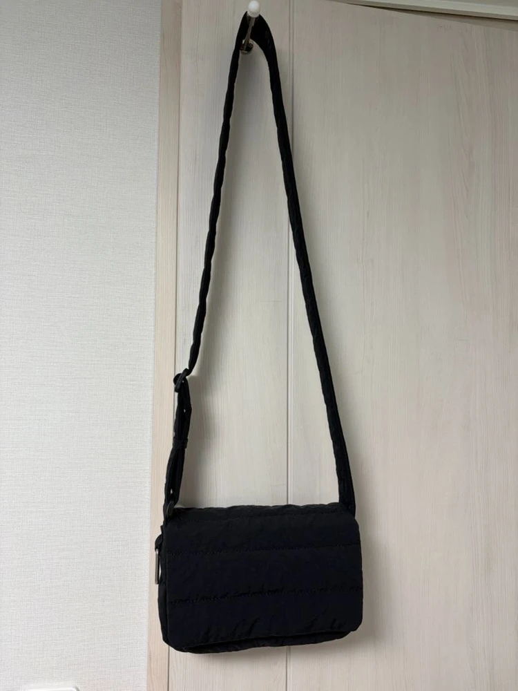 자라 나일론 패디드 크로스백 새제품 (+키링) 이미지