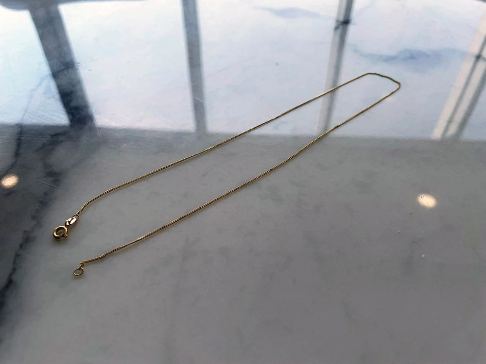 14K 엘로골드 목걸이 체인 1.2g 이미지