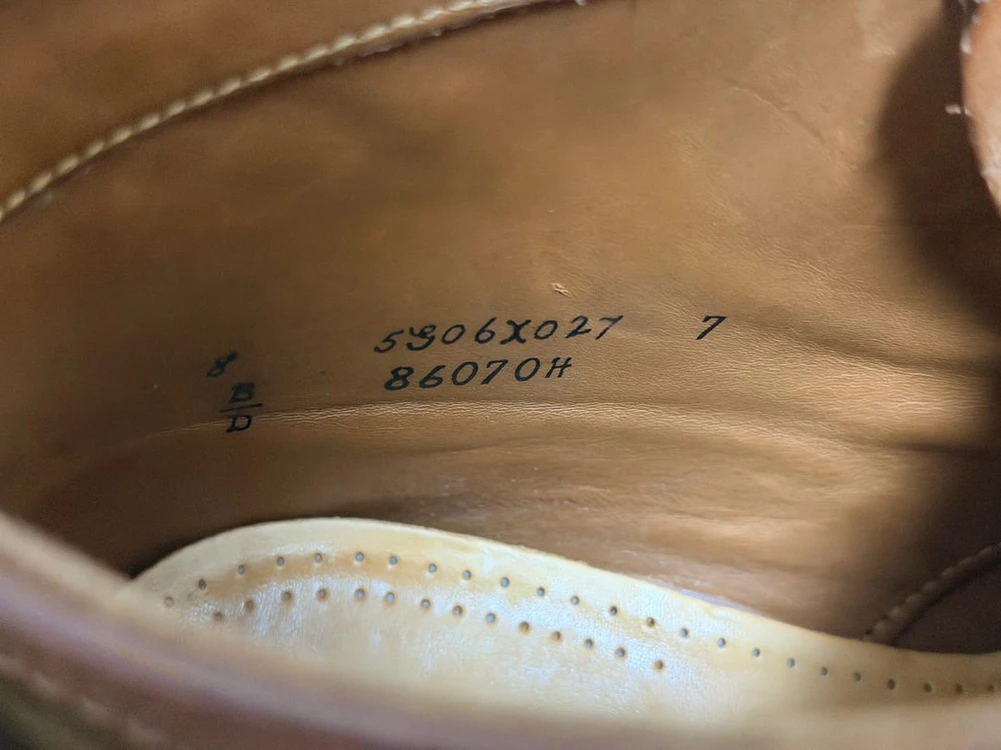 알든 레어쉘 코도반 부츠 8D 이미지