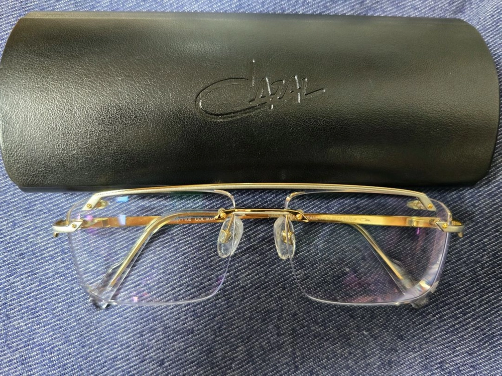 카잘 CAZAL MOD.7100 티타늄 투브릿지 무테 안경 이미지