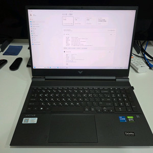 용인 기흥) HP 빅터스 16인치 게이밍 노트북 (i5/RTX3050Ti/램16G/SSD 256G) 이미지