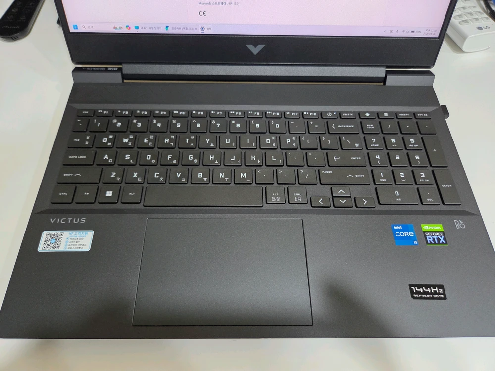 용인 기흥) HP 빅터스 16인치 게이밍 노트북 (i5/RTX3050Ti/램16G/SSD 256G) 이미지