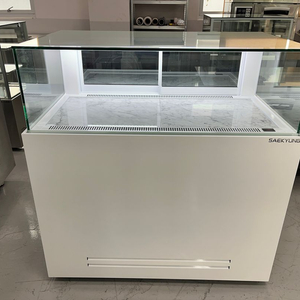 1200 마카롱 쇼케이스 냉장고 1단 대리석 카페 케익 디저트 제과 진열 보관 업소용 중고 이미지