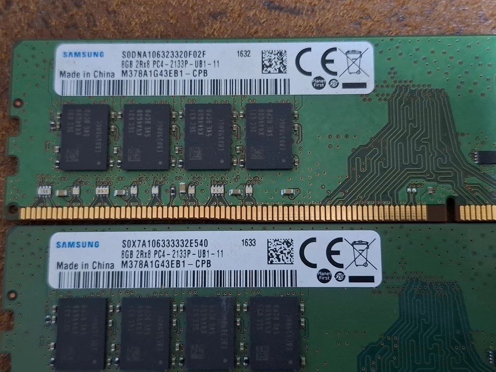 삼성 DDR4 2133 양면 8G x 4개 이미지