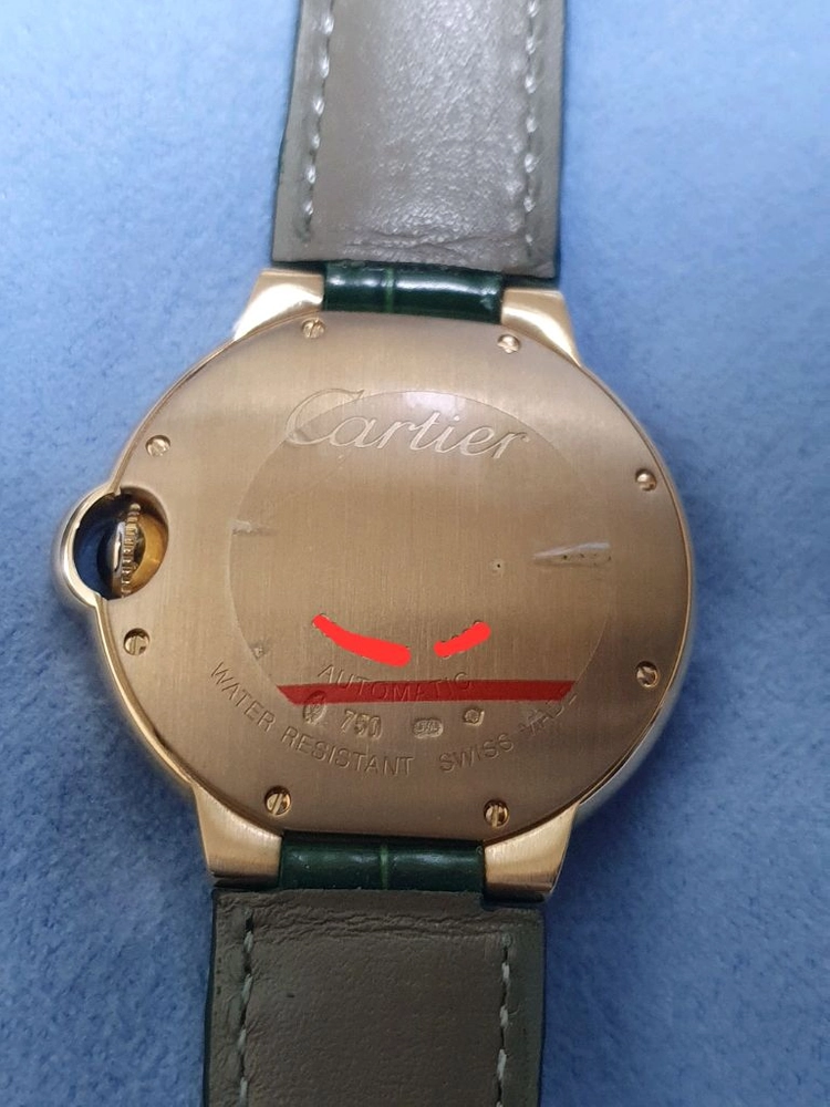 까르띠에 발롱블루 18k 로즈골드 금통 오토 36mm 이미지