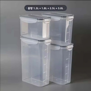 대용량 밀폐용기 4종 세트 새상품입니다 이미지