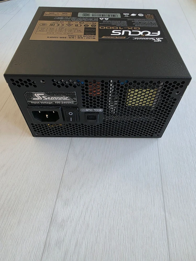 시소닉 파워서플라이 1000W FOCUS GOLD GX-1000 풀모듈러 이미지
