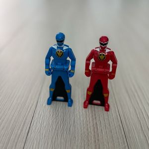 파워레인저 다이노썬더 레드+블루 레인저키 이미지