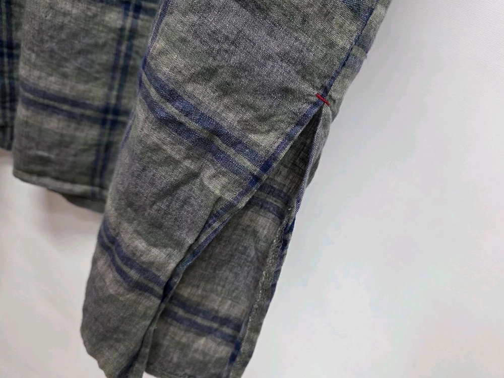 린넨 체크 원피스 이미지