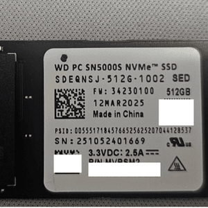 (미사용 새상품)WD PC SN5000S NVMe SSD 512GB 이미지