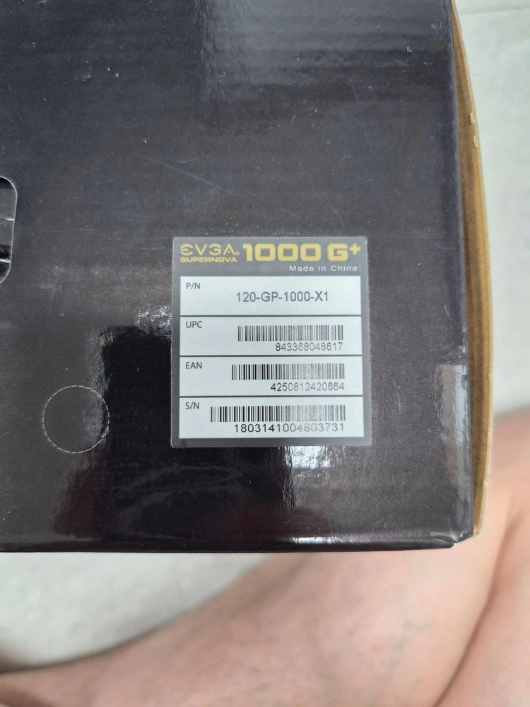 EVGA SUPERNOVA 1000G+ 80plus gold 1000w 파워서플라이 이미지