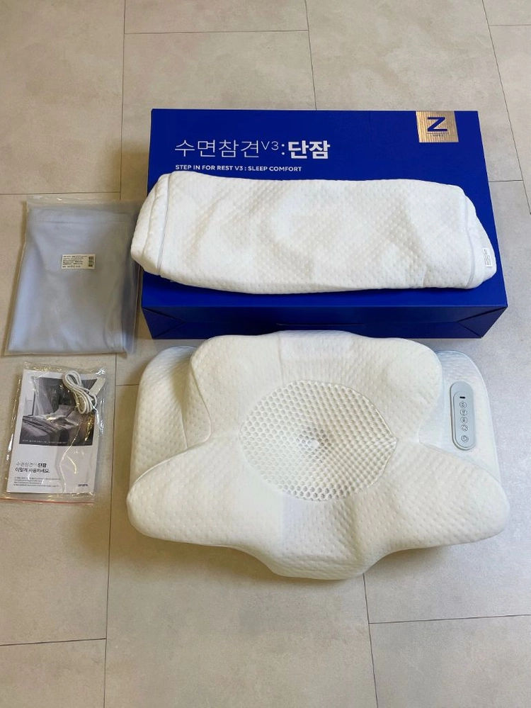 수면참견 V3 단잠 마사지 베개+코튼 커버+냉감 커버(증정) 이미지