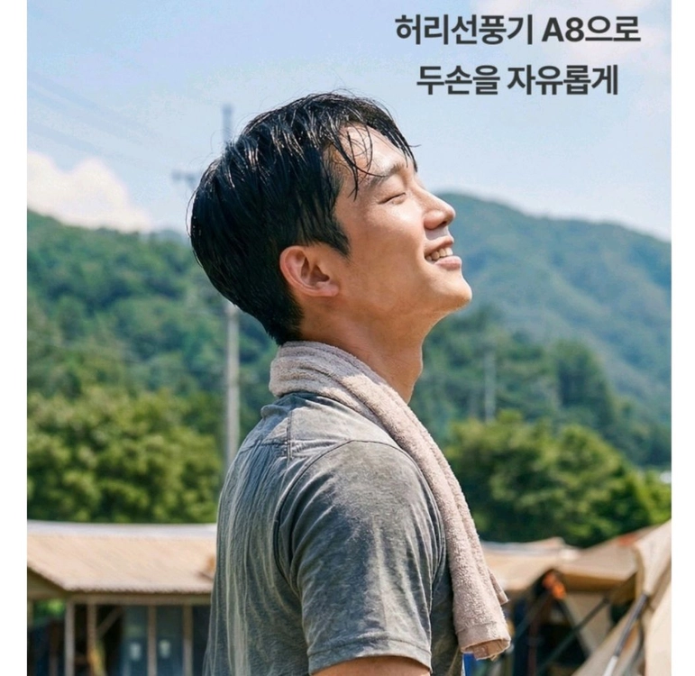 허리선풍기, 허리에차는선풍기, 작업용선풍기, 로보스트선풍기, 허리케인선풍기A8, 휴대용에어컨, 건설현장선풍기, 야외 이미지