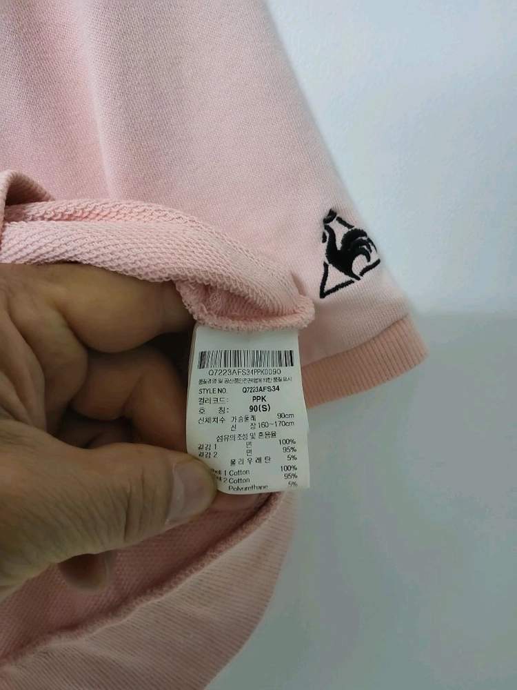 여성 르꼬끄스포르티브 크롬핏 반팔티셔츠(오버핏90-95 이미지