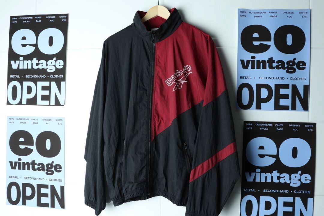 (M-3XL) 리복 집업 바람막이 점퍼자켓 90S년대 이미지