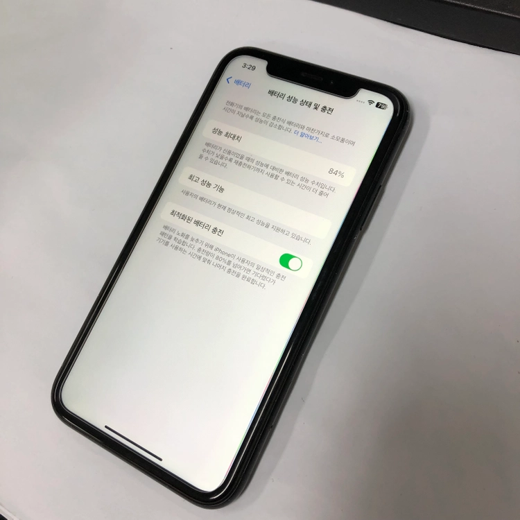 아이폰XR 128GB 블랙 중고폰 배터리84% 기능정상 530988 이미지