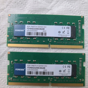 FORESEE DDR4 8GB PC4-25600 3200AA 노트북 램 2개 이미지