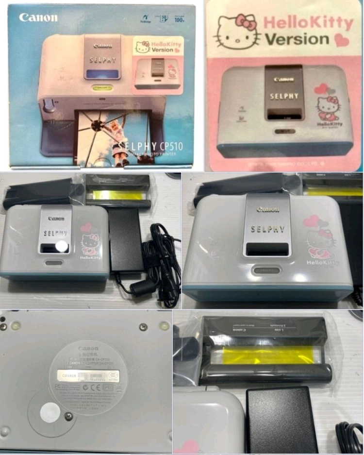 한정품 Canon 헬로 키티 프린터 SELPHY CP510 프린터 이미지