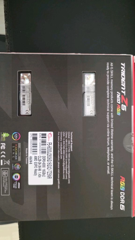 지스킬 트라이던트 32GB(16x2) CL28 AMD용 이미지