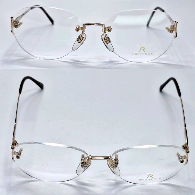 로덴스톡 RODENSTOCK R 4166 A 안경테 53mm 무테 일본 빈티지 데드스톡 명품 수입 아이웨어 클래식 이미지
