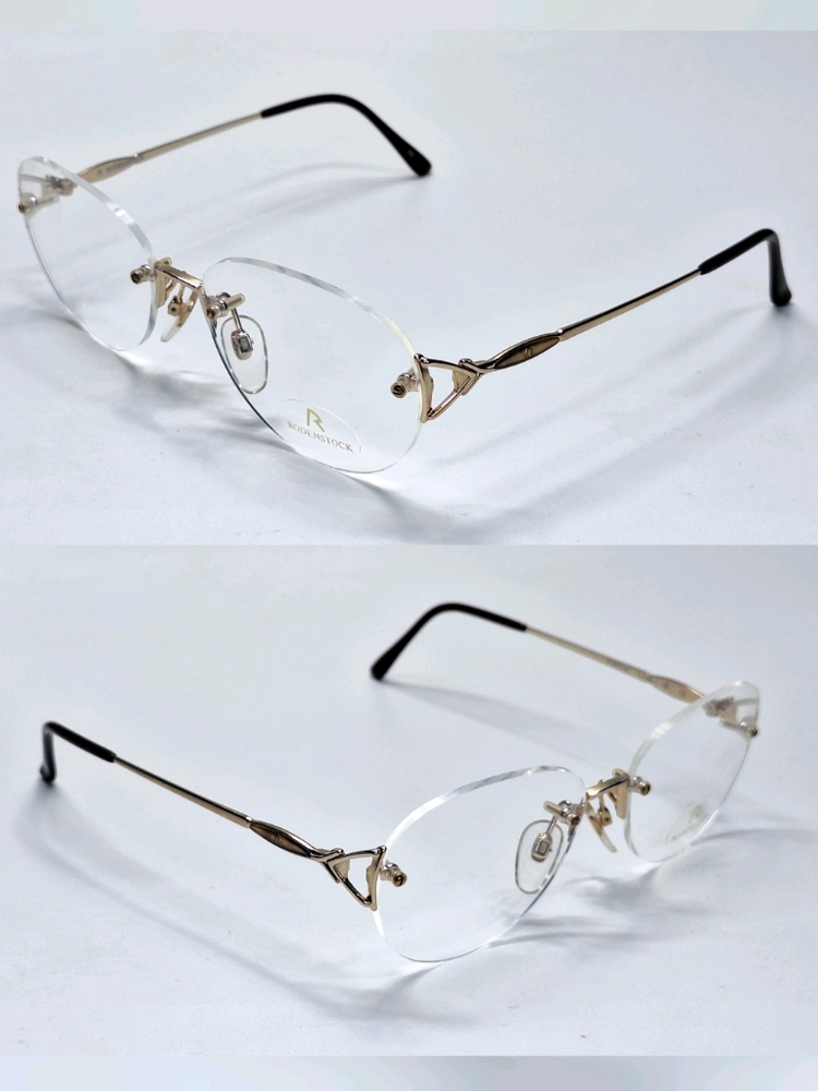 로덴스톡 RODENSTOCK R 4166 A 안경테 53mm 무테 일본 빈티지 데드스톡 명품 수입 아이웨어 클래식 이미지
